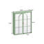 Armoire murale 23,62 "à 2 portes avec miroir et 3 niveaux de rangement-376789865