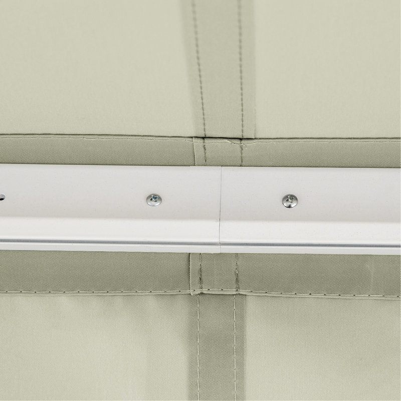 Auvent rétractable de patio gris 8 pi x 7 pi, abat-jour manuel pour fenêtre de terrasse, matériau, réduction de la chaleur,