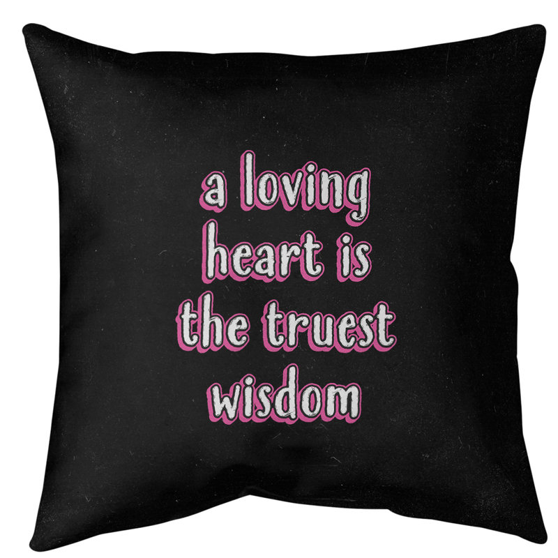 Coussin de sol amour & sagesse, H 36 po x l 36 po, Rose