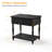 Solid Wood Nightstand With Drawer, Open Shelf, 2 Power Outlets, 1 USB Port, and 1 Type-C Port-415519452