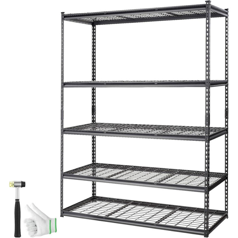 Étagère de rangement à 5 niveaux pour tablettes de garage