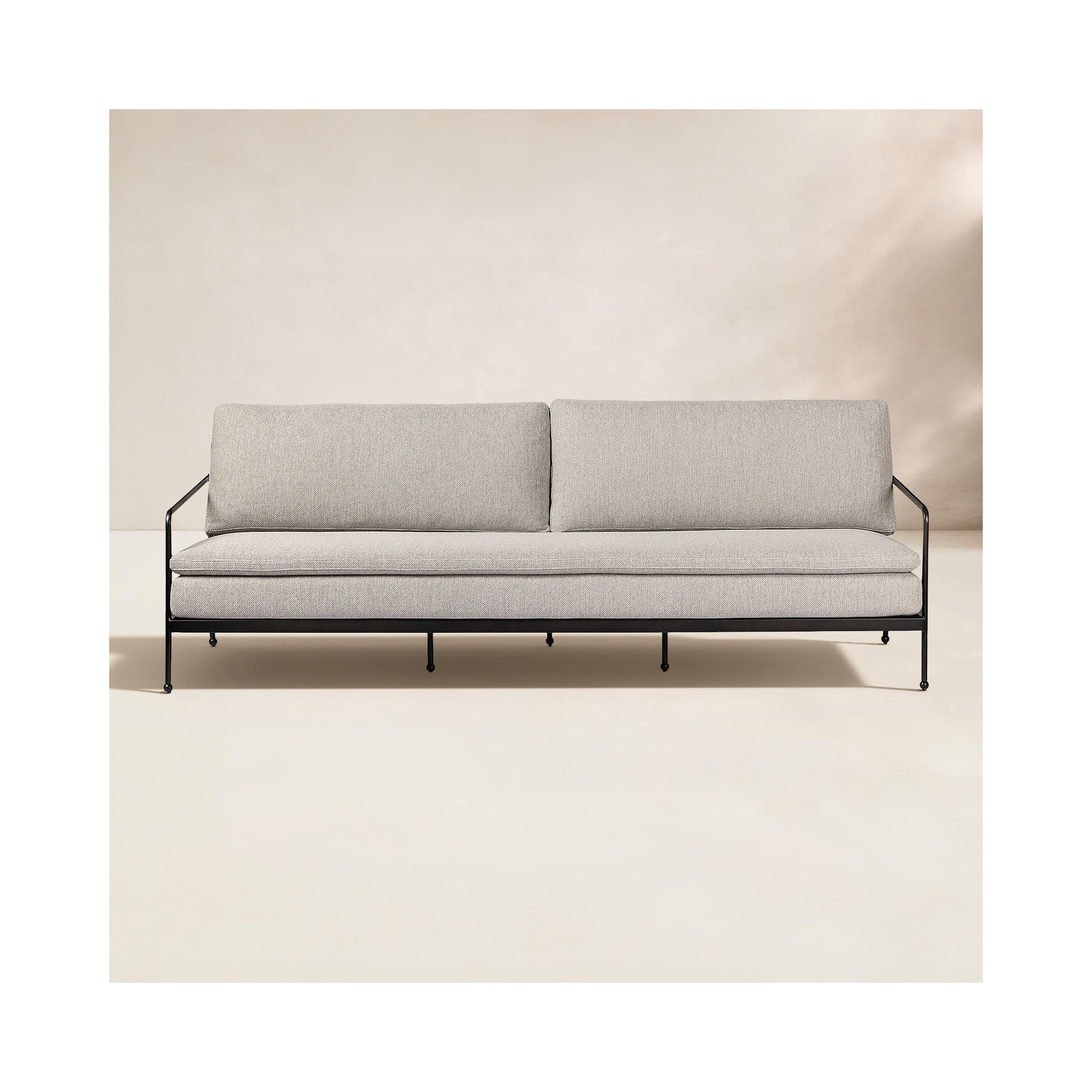 Kenner Outdoor Sofa-96"-Ramiro Ecru