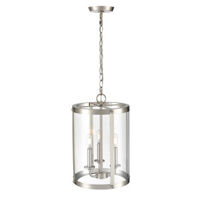 Luminaire suspendu cylindrique à 3 lumières Kameelah