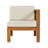 5-Piece Solid Wood Outdoor Sectional Sofa Set Beige