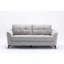 Canapé 79 po en tissu tissé gris clair