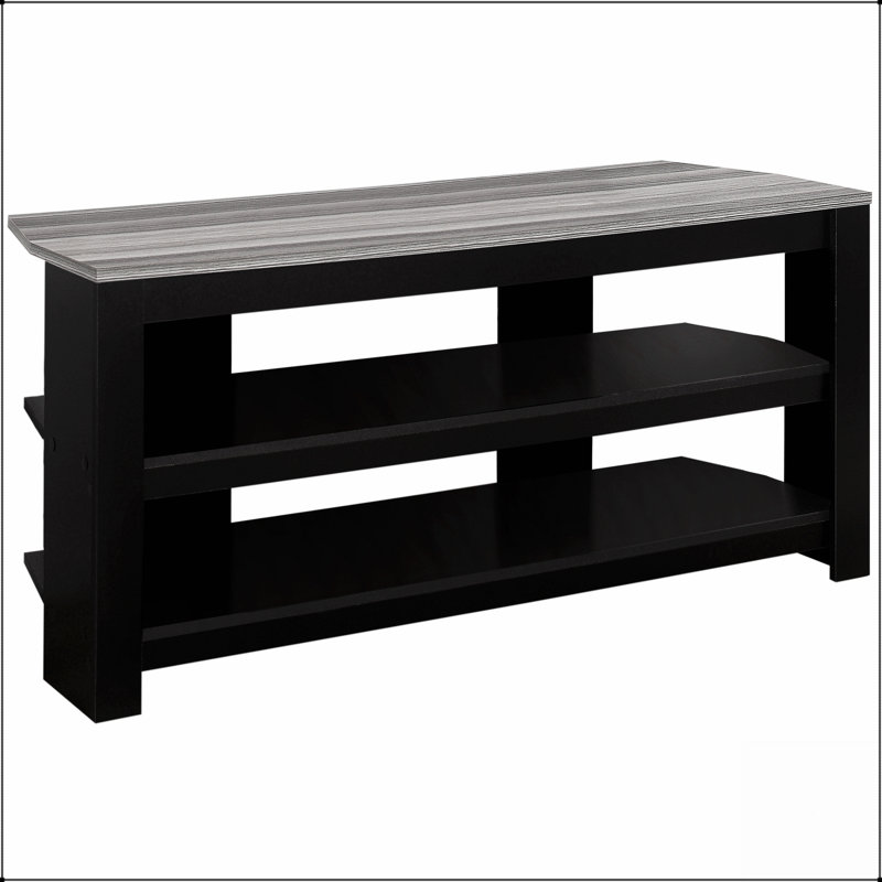 Meuble télé moderne de 107 cm (42 pouces) avec étagères de rangement, idéal pour le salon et la chambre à coucher, centre multimédia contemporain