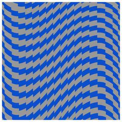 Blue Gray Zigzag Pattern Comforter