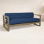 Coastal Teak Patio Sofa with Sunbrella Cushions-393586456