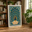 Peacock Art Deco 1 Piece Wrapped Canvas Wall Art-1501857581-1501857750