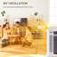 HOMCOM 1200W 5118 BTU Electric Tower Space Heater with Adjustable Thermostat-119626090