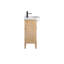 Ensemble de meuble-lavabo simple autoportant 30 po avec plateau en céramique Arlowene-956549733-999969615