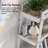 Liscomb 4-Tier Ladder Shelf, Wood Plant Flower Stand, White Freestanding Corner Rack, Modern Storage Shelving Unit with Anti-Tipping Device for Living Room, Home Office, Balcony-1109007772