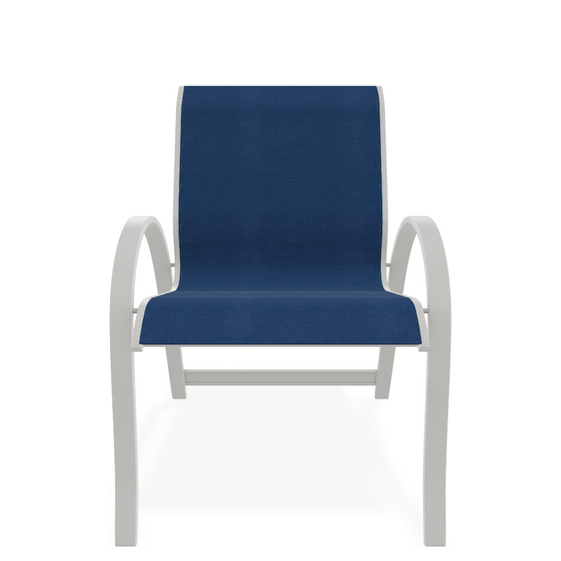 Fauteuil de salle à manger empilable Hiraku, Cobalt 35D Sunbrella®, Kona