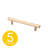 Eclipse Series 3-3/4 in. (96 mm) Center-to-Center Modern Matte Grey Cabinet Handle/Pull (5 Pack) -117495097-103175968