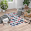 Tapis bleu marine / rouge / blanc-60601830