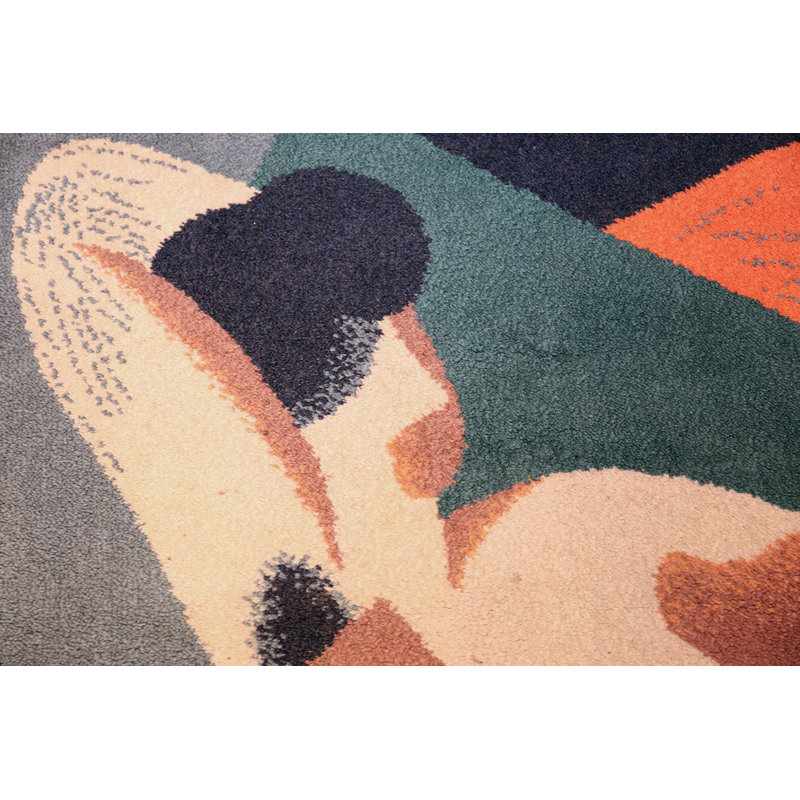 Scandinavian One-of-a-Kind Rectangle 4'7" x 6'7" Area Rug