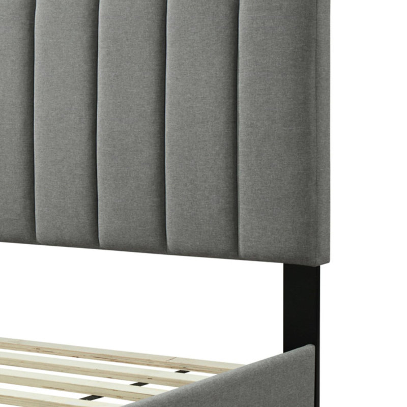Lit tapissier Bublava avec USB, Très grand