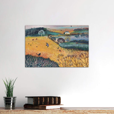 Harvest Home 1 Piece Wrapped Canvas Wall Art