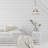 12"W Sandy Bohemian White Cone Shade Pendant