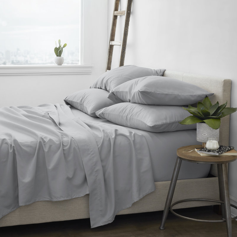 Harbor Gray Ultra Soft Microfiber Full Sheet Set