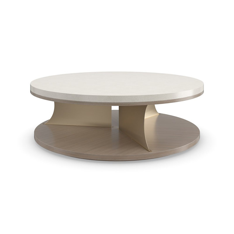 Braces Solid Wood Cocktail Table