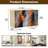 Sideboard Buffet Cabinet with Storage Abstract colorful oil canvas texture Hand drawn brush stroke oil with 2 Doors for Living Room and Kitchen