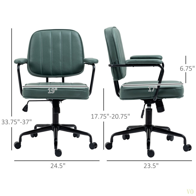 Chaise de bureau, réglable pour la maison et le bureau, sièges confortables avec une ambiance rétro élégante