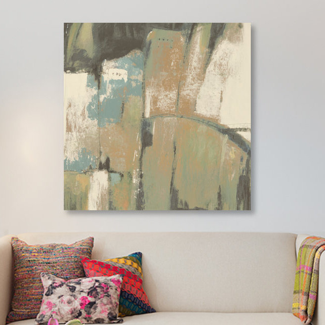 «Structural Abstract II», reproduction d'art sur toile tendue, H 26 po x l 26 po x P 1,5 po, Toile avec cadre noir