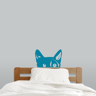 Décalcomanie murale Peeping Cat