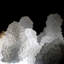 Calcédoine stalactites sur calcite