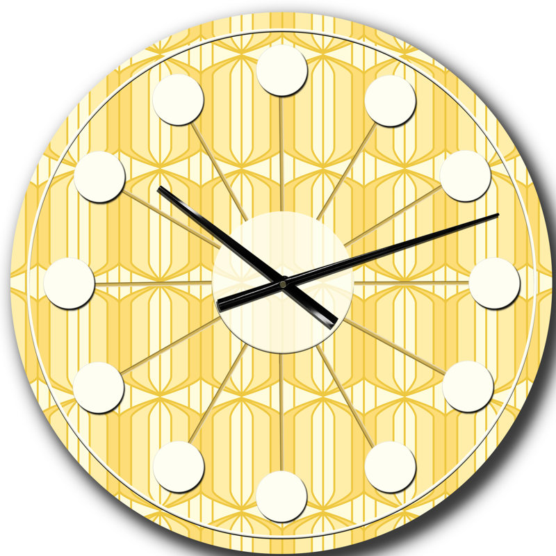 Horloge murale rétro Mid-Century, Grand