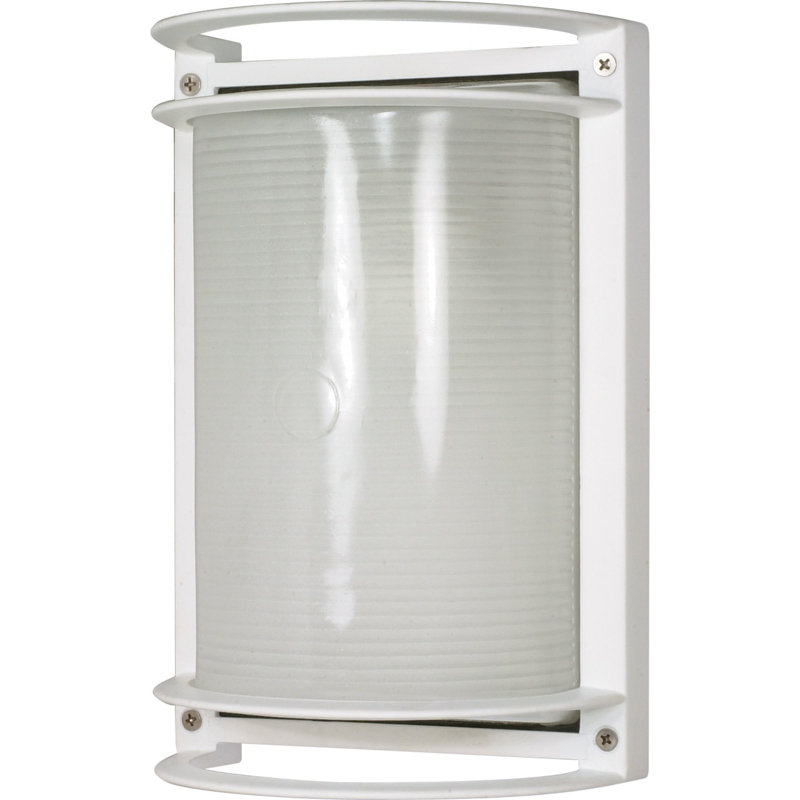 Marlana 1 - Bulb Outdoor Bulkhead Light, Incandescent, Semi Gloss White