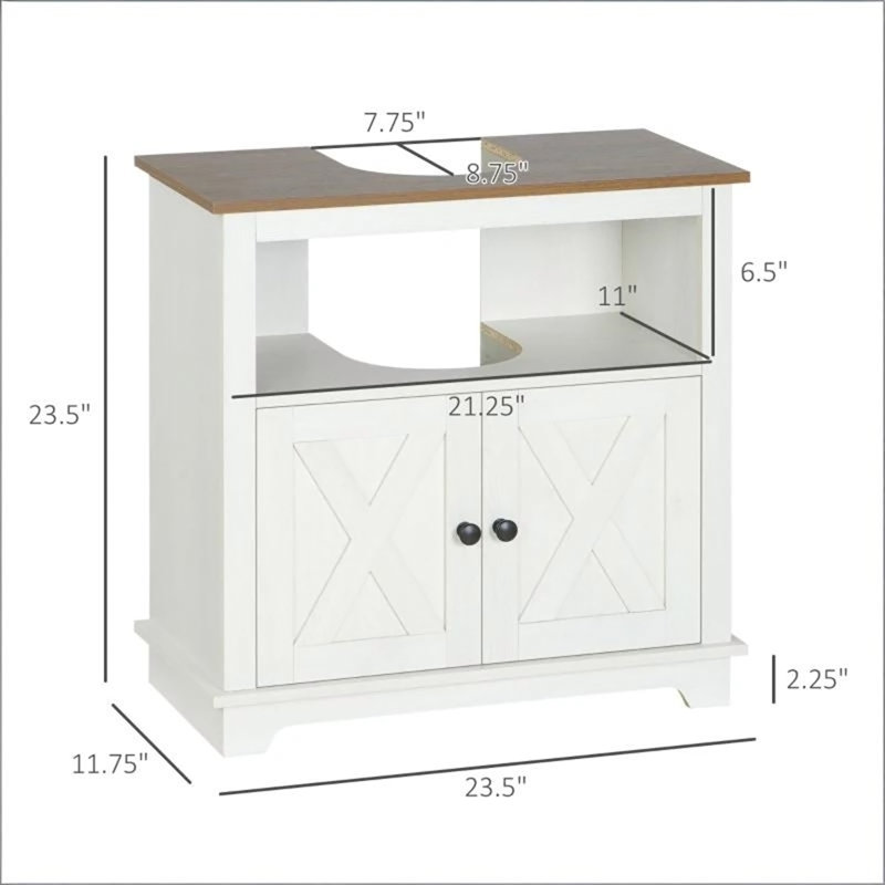 Cabinet de salle de bain pratique sous le lavabo