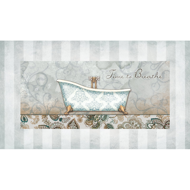 Time to Breathe Bath - Painting Print, Wrapped Canvas, 81cm H x 122cm W