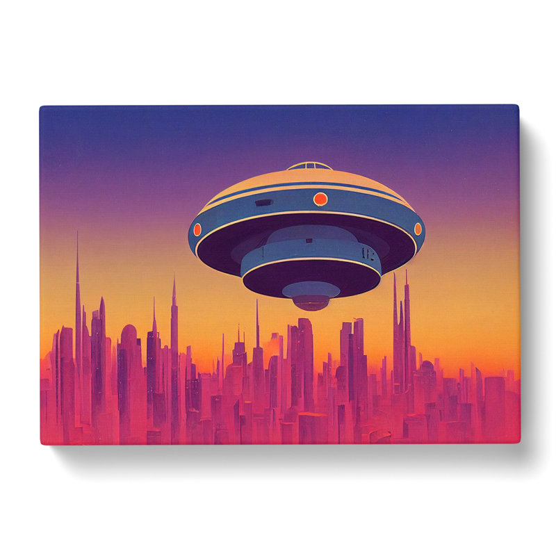 UFO Art Vol.4 - Wrapped Canvas, 35cm H x 50cm W x 3cm D