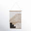Sagebrook Home Ombra Polyester Cotton Pine Diagonal Fringe Decorative Wall Art