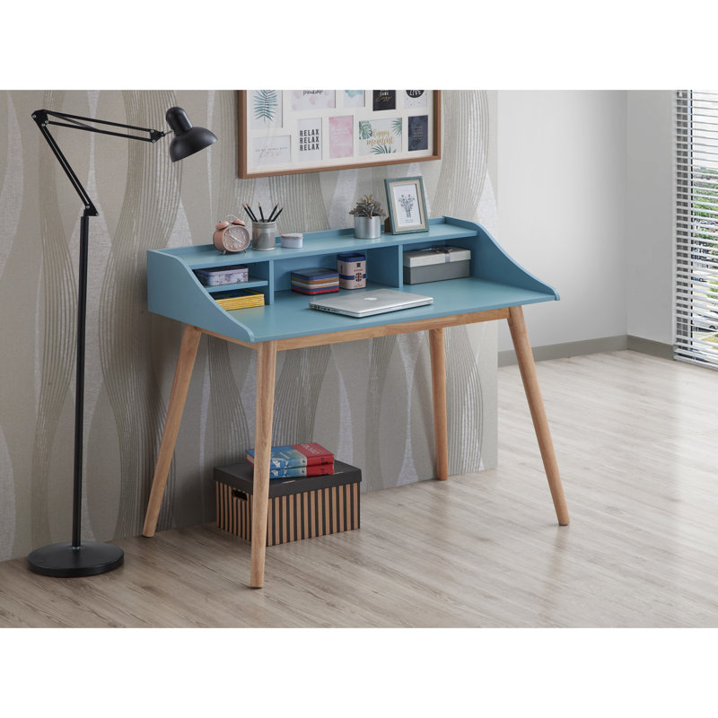 Bureau d'écriture Mid-Century bleu