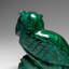 Genuine Polished Malachite Owl Carving (212.2 Grams)