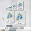 Gingham Blue Flowers I -Gallery Wraraped Cavas-1935466972