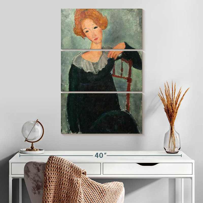 Leisha, femme aux cheveux roux - 1917, H 32 po x l 20 po