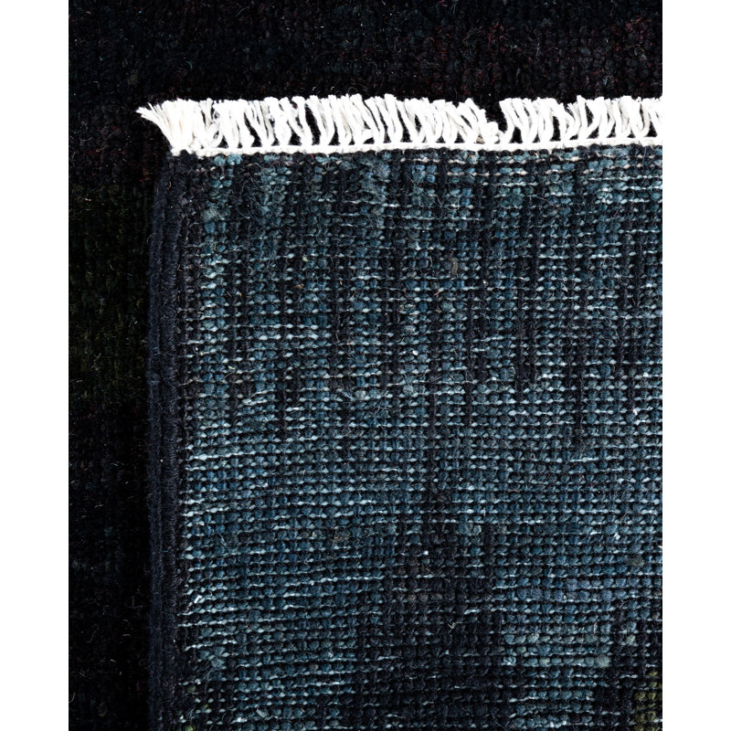 Overdyed One-of-a-Kind 5' 0" X 5' 7" Hand Knotted Area Rug