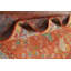 Tapis oriental orange en laine à motif art déco 8 x 10