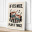 Play It Twice Retro - Wrapped Canvas-469830761-469830763