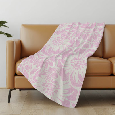 Jeté en sherpa floral Addison