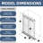 56"-60" W x 76" H Double Sliding Framed Shower Door with 5/16" Tempered Glass, Stainless Steel Accessories-115047235