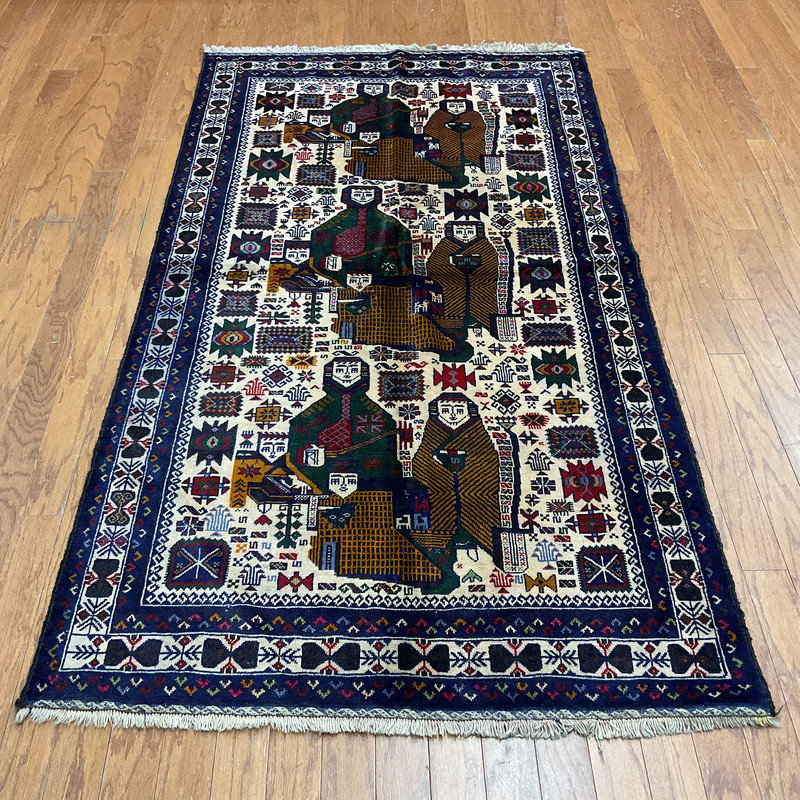 Tapis en laine noué à la main Bungalow Bungalow