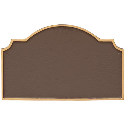 Plaque d’adresse murale sur 1 ligne vanderbilt