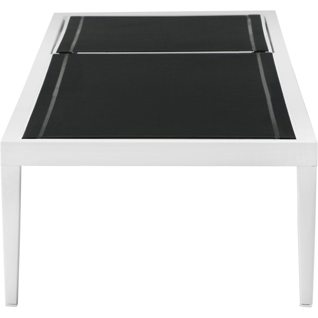 Velizar Mesh Waterproof Fabric Outdoor Patio Aluminum Mesh Chaise Lounge Chair Orren Ellis Frame 