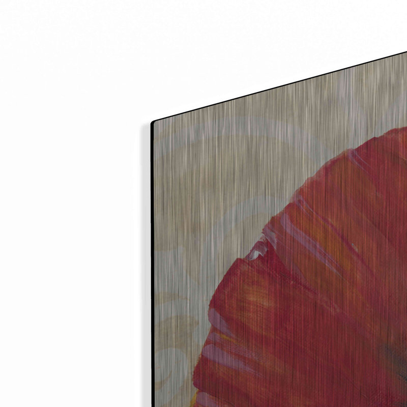 Luxe métal Art «Red Poppy I» par Tim O'Toole, métal