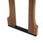 Table de salle à manger rectangulaire de 63 po en noyer - pouvant asseoir confortablement 6 dans des espaces confortables avec base piédestal pour petits appartements-7030939